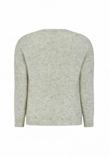 Пуловер с вырезом V