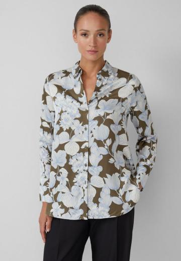 Атласная блузка
