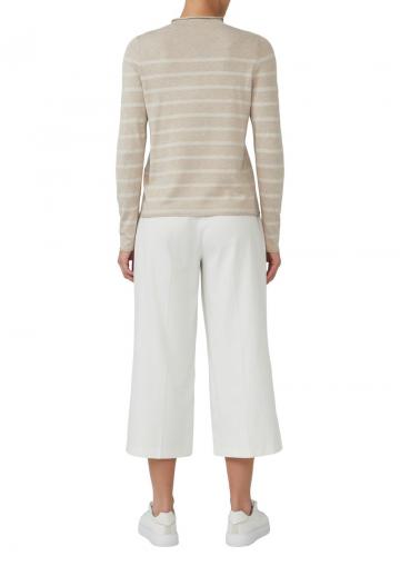 Пуловер в полоску