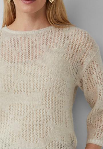 Пуловер с рукавом три четверти