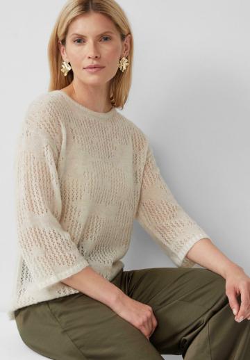 Пуловер с рукавом три четверти