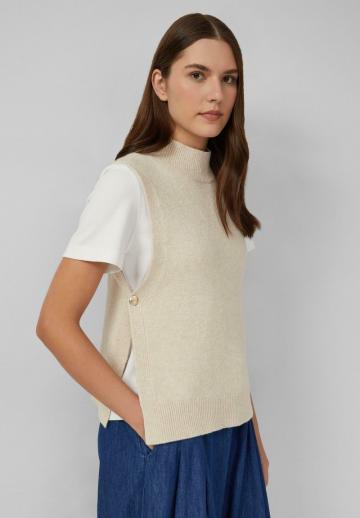 Пуловер без рукавов