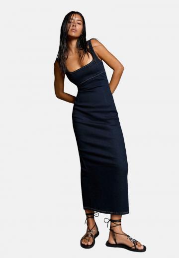 Джинсовое платье