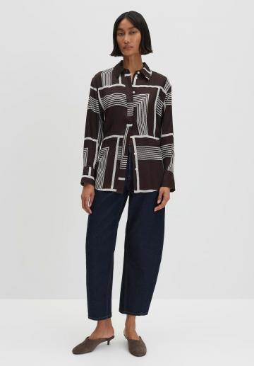 Атласная блузка