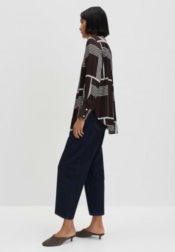 Атласная блузка