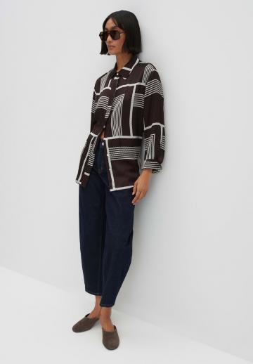 Атласная блузка