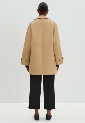 Пальто из искусственной кожи