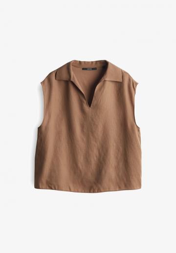 Блузка без рукавов