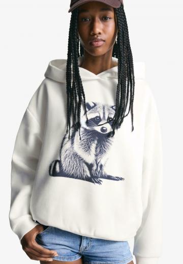 Пуловер с капюшоном