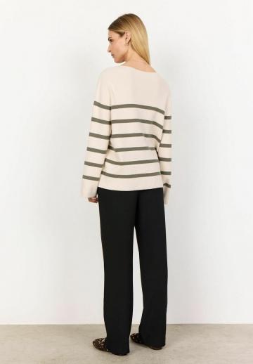 Пуловер в полоску