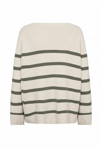Пуловер в полоску