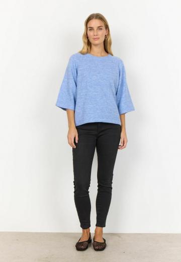 Пуловер с рукавом три четверти