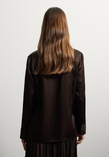 Атласная блузка