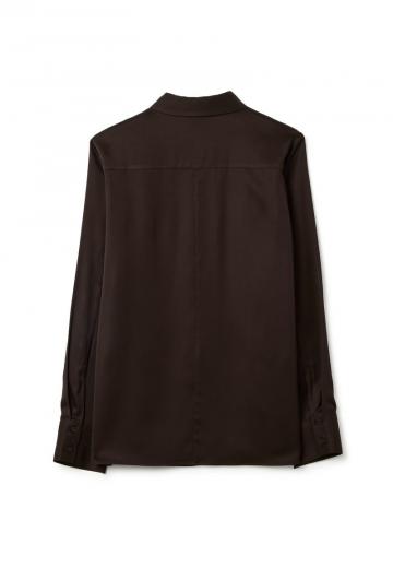 Атласная блузка