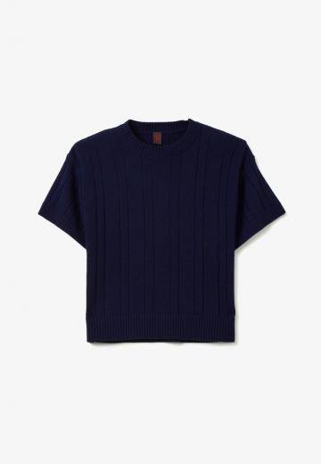 Пуловер с коротким рукавом