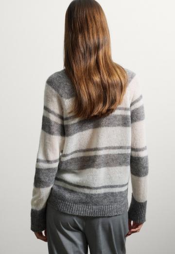Пуловер в полоску