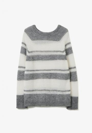 Пуловер в полоску