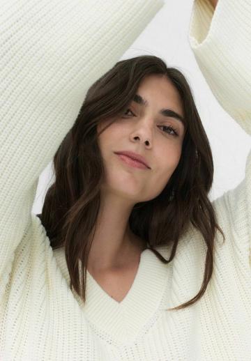 Длинный пуловер