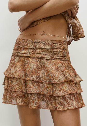 Юбка с воланами
