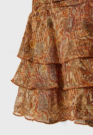 Юбка с воланами