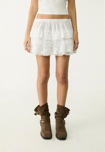 Юбка с воланами