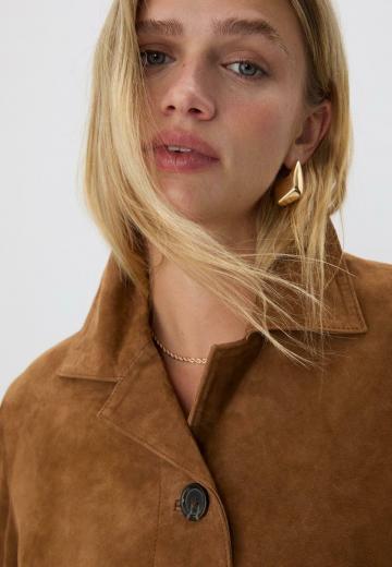 Кожаное пальто