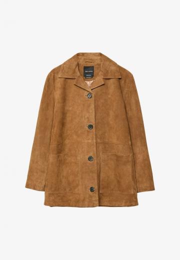 Кожаное пальто