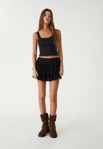 Юбка с воланами