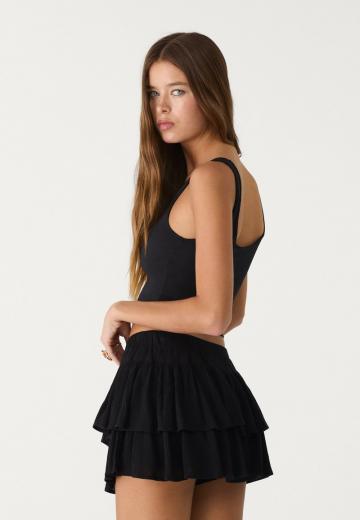 Юбка с воланами
