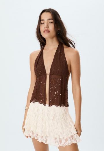 Юбка с воланами