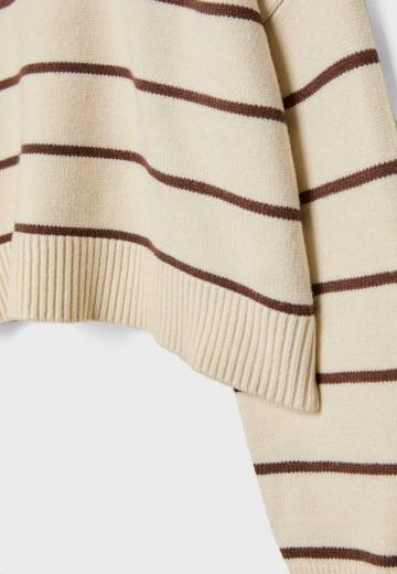 Пуловер в полоску