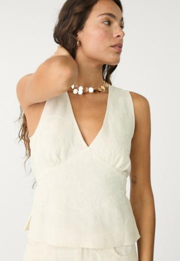 Блузка без рукавов