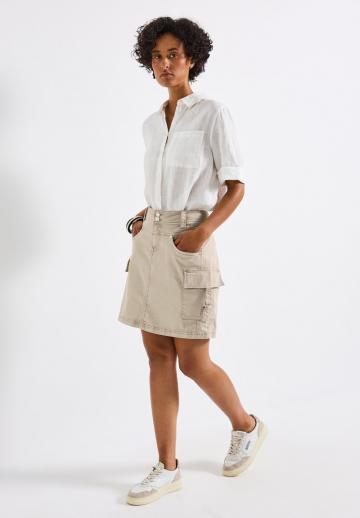 Юбка с накладными карманами