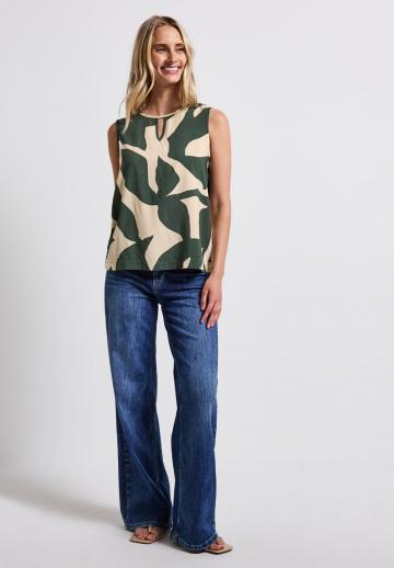Блузка без рукавов