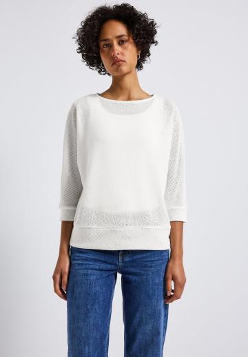 Пуловер с рукавом три четверти