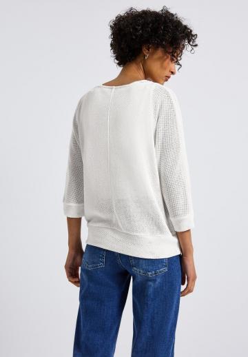 Пуловер с рукавом три четверти