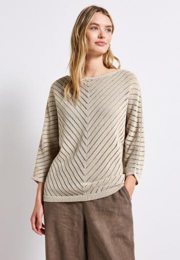 Пуловер с рукавом три четверти