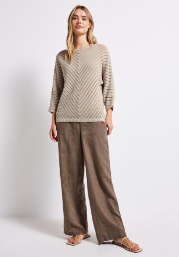 Пуловер с рукавом три четверти