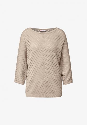 Пуловер с рукавом три четверти