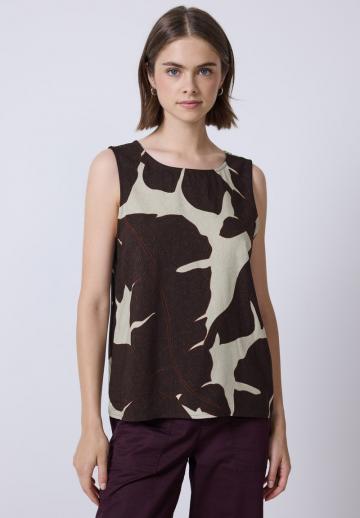 Блузка без рукавов