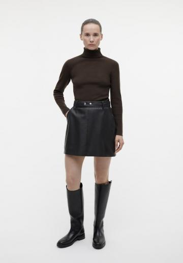 Кожаная юбка
