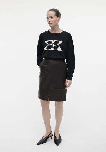 Кожаная юбка