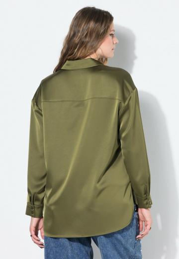 Атласная блузка