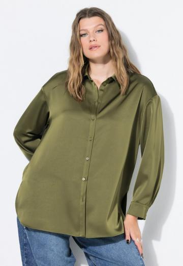 Атласная блузка