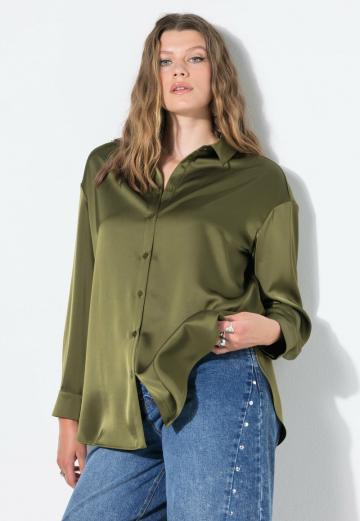 Атласная блузка