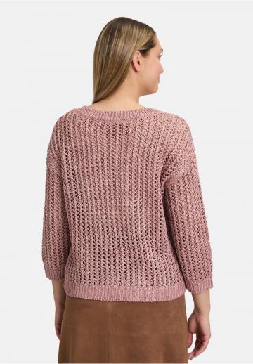 Пуловер с вырезом V