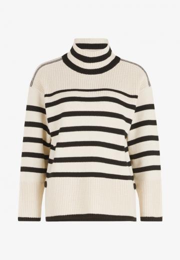 Пуловер в полоску