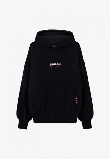 Пуловер с капюшоном