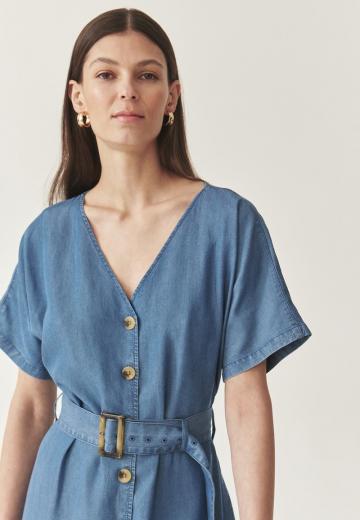 Джинсовое платье