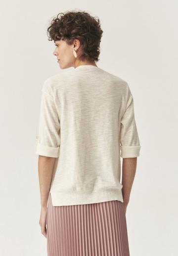 Пуловер с рукавом три четверти